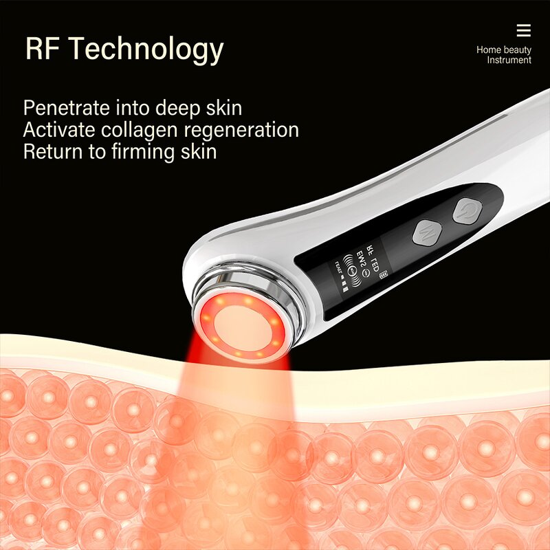 Microcurrent EMS Device Manufacturer - Kit with LED Light Mask 7 in One for Skin Rejuvenation Anti-aging