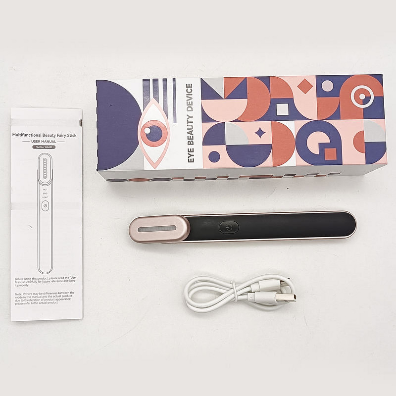 Eye Pressure Massager Manufacturer - Professional Portable Led Red Infrared Light Hot Cold Vibrating Mini Therapy Stick