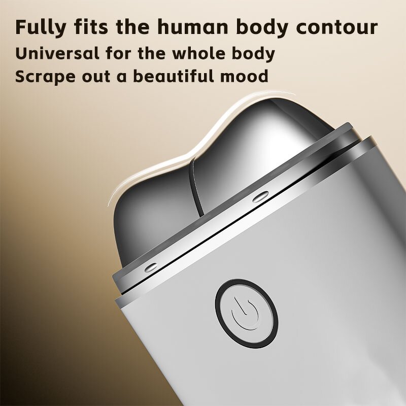 Eye Massager Wand Manufacturer - Gold Vibration Chargeable Korean Portable for Facial & Body Gua Sha Hand Held