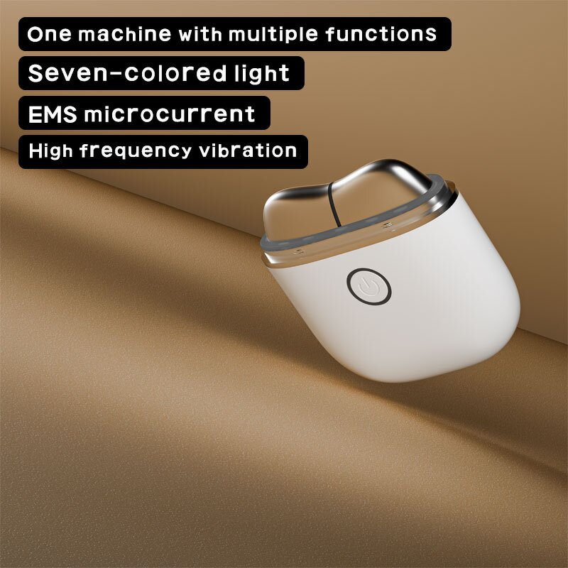 Eye Massager Wand Manufacturer - Gold Vibration Chargeable Korean Portable for Facial & Body Gua Sha Hand Held