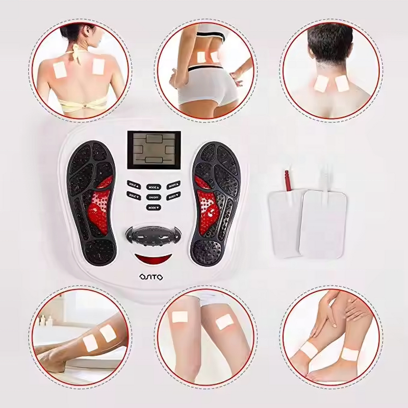 Leg Foot Massager - Hot Infrared 99 Intensity Vibration Roller Warmer