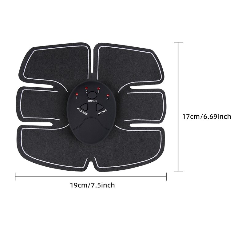 Abdominal Muscle Trainer - 6 Modes 9 Intensity Electric Fitness Stimulator