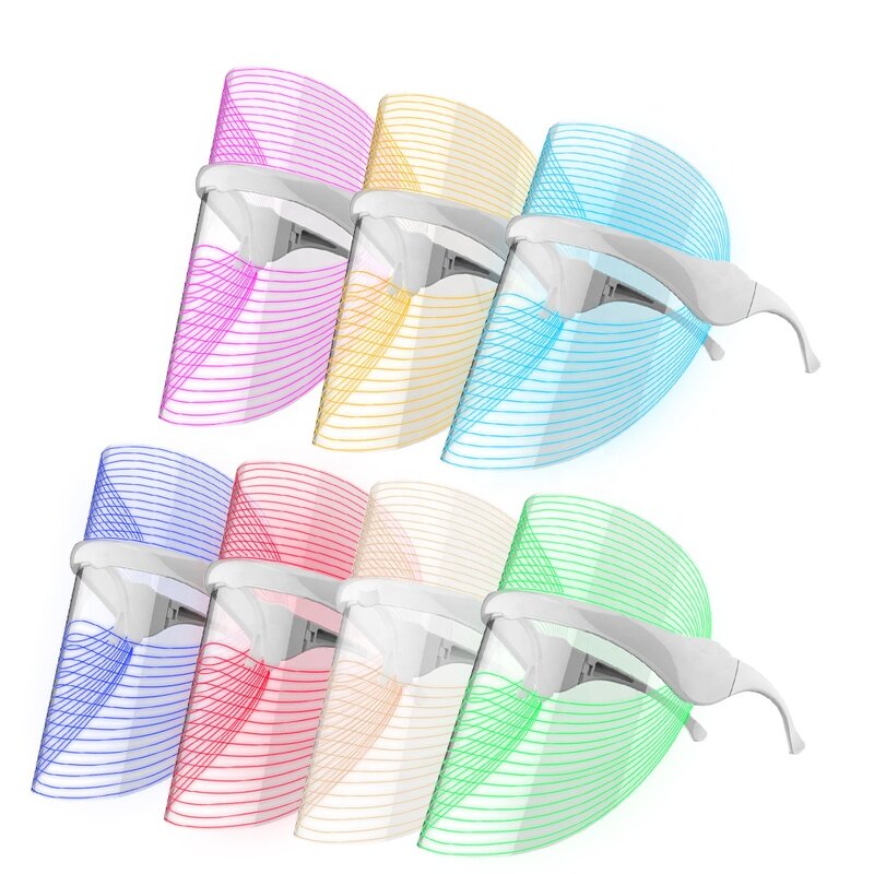 LED Face Neck Mask - 7 Color Photon Skin Rejuvenation Light Therapy Tool