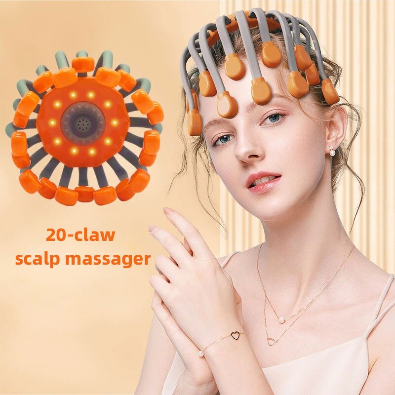 Multifunctional Scalp Massager - 20 Head Relaxation Pain Relief Scratcher