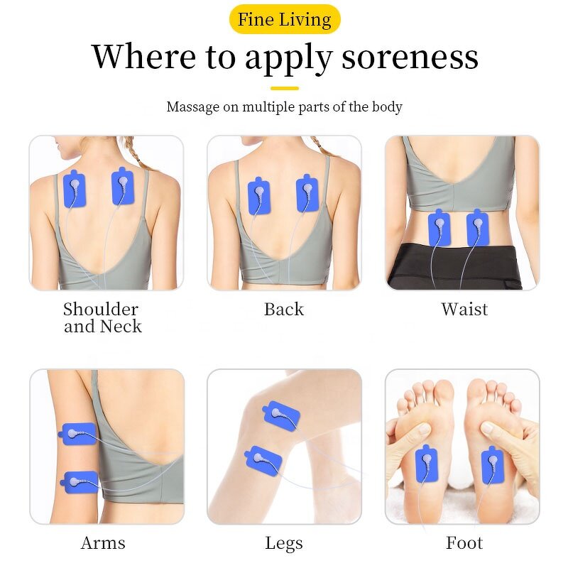 TENS Muscle Stimulator - Dual Channel 16 Mode Adjustable Intensity Tool