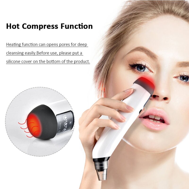 Blackhead Remover - Facial Pore Suction Acne Pimple Vacuum Tool