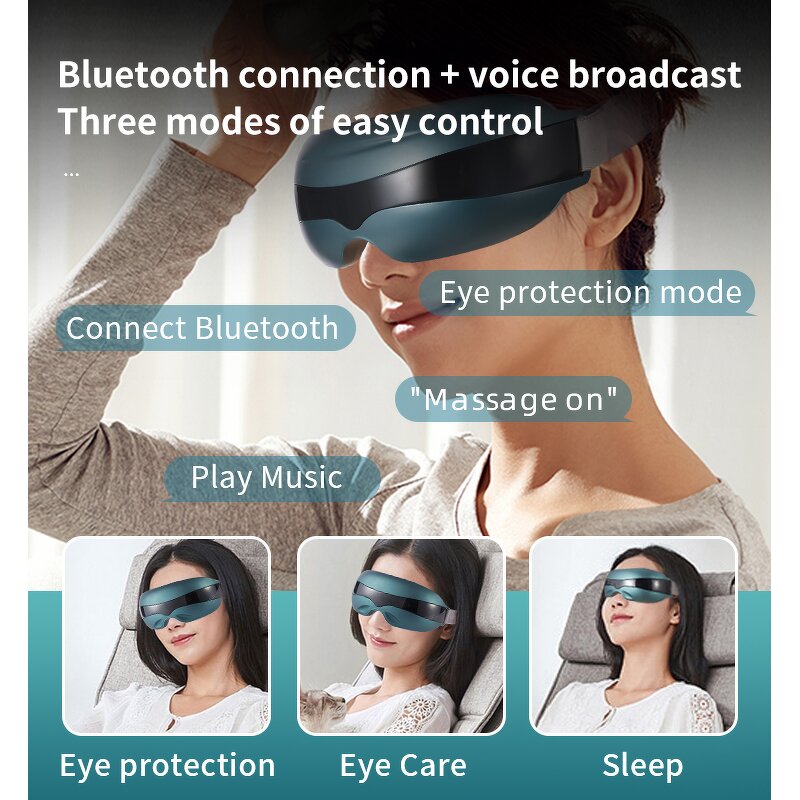 Eye Massager - Electric Heat Compression High Frequency Vibration Tool