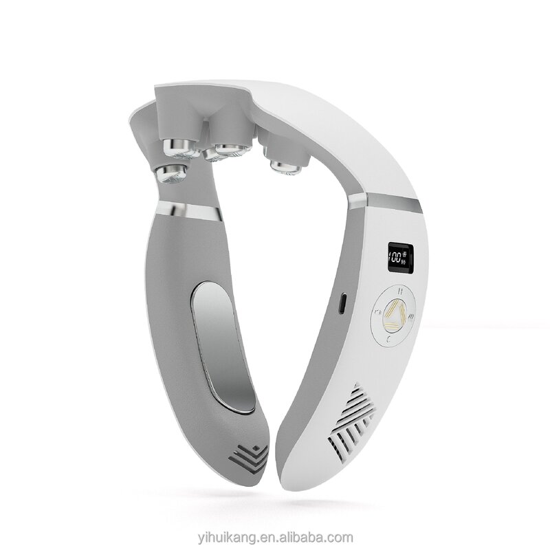 Wireless Neck Massager - Smart TENS Pulse Heat Cervical Vertebra Relax Tool