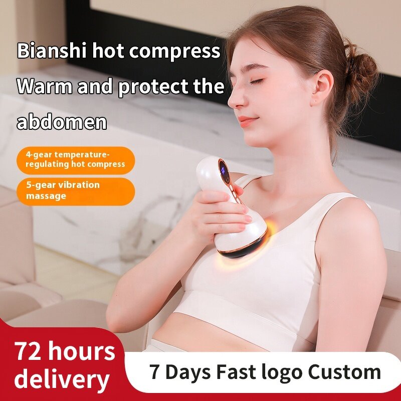 Bian Stone Gua Sha Tool - Smart Electric 5 Speed Heat Therapy Massage