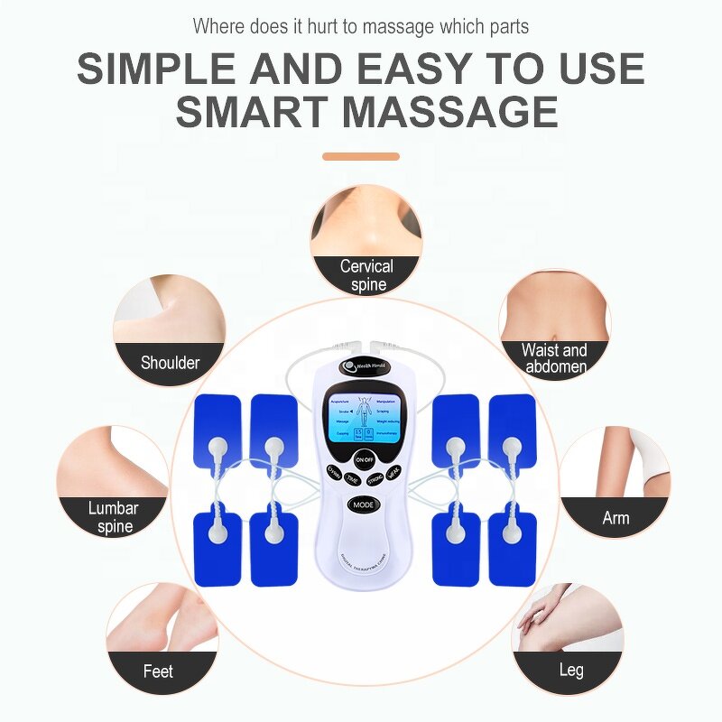 TENS Body Massager - 8 Models EMS Acupuncture Digital Therapy Stimulator