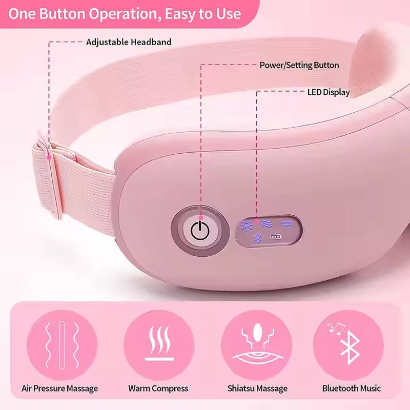 Eye Massager - Air Press Bluetooth Music Dark Circles Fatigue Relief
