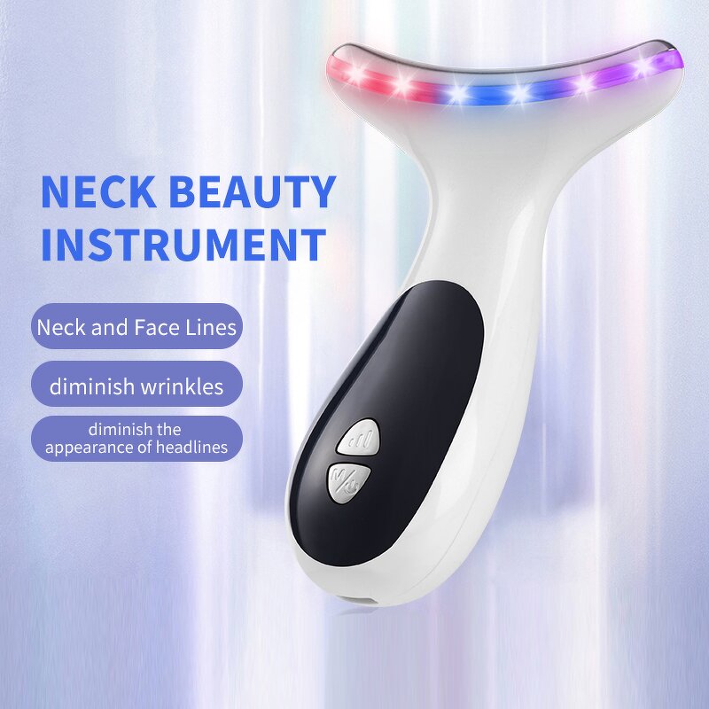EMS Face Massager - Micro-current Heat Vibration Neck Lifting Tool