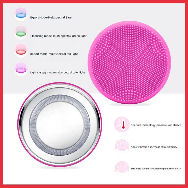 Silicone Facial Brush - Free Sample Waterproof Rechargeable Face Scrubber