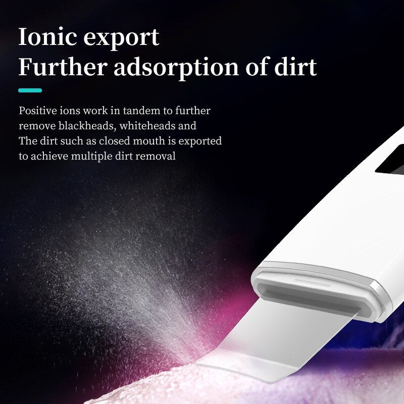 EMS Facial Instrument - Professional Sonophoresis Ultrasonic Ion Scrubber