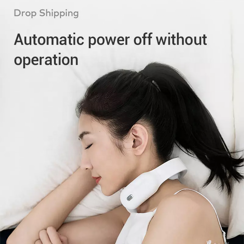 Smart Neck Massager - 15 Gears Electric Pulse Deep Tissue Heat Relief