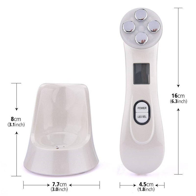 RF EMS Face Massager - 5 Colors LED Photon Therapy Wrinkle Removal
