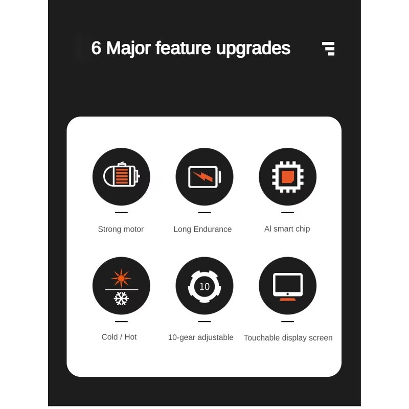 Massage Gun - 6 Changeable Heads 20 Speed Cold Hot Vibration Tool