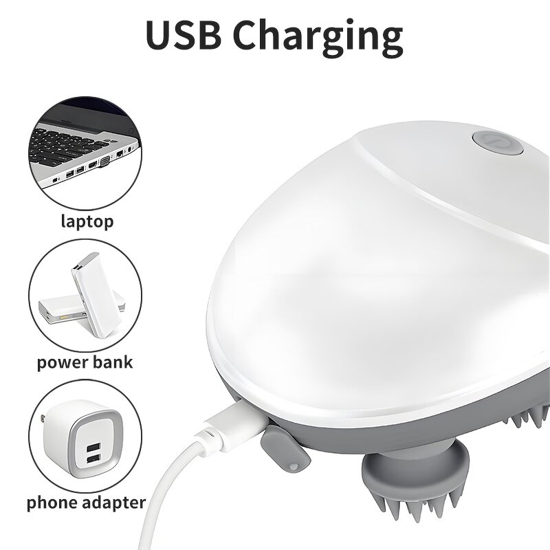 Electric Head Massager - Hair Body Kneading Relax Scalp Massage Tool