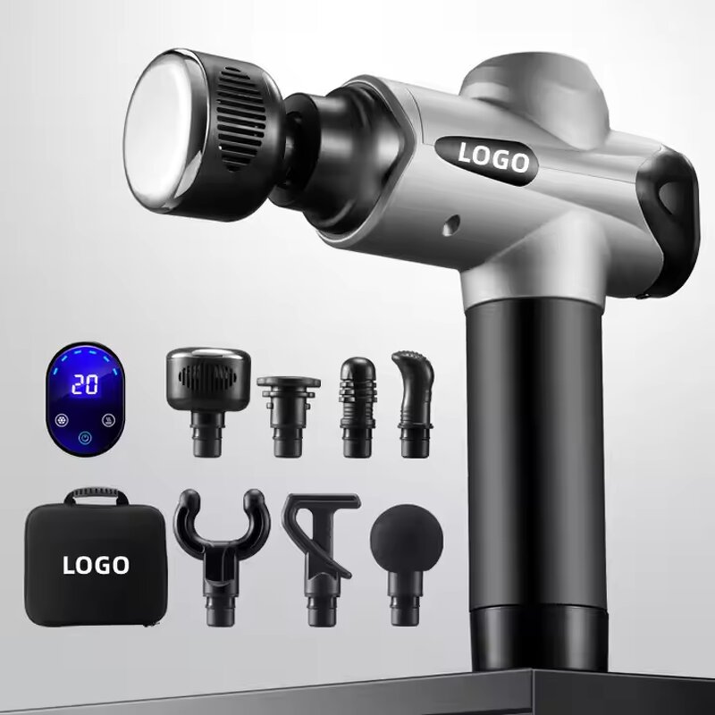 Massage Gun - 6 Changeable Heads 20 Speed Cold Hot Vibration Tool