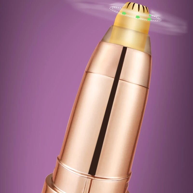 Electric Eyebrow Trimmer - Portable Painless Mini Facial Depilator