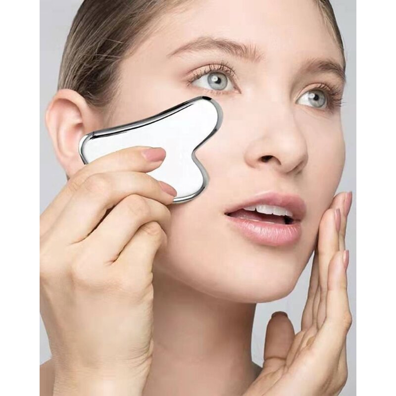 Stainless Steel Gua Sha - Skin Care Massage Beauty Scraping Tool