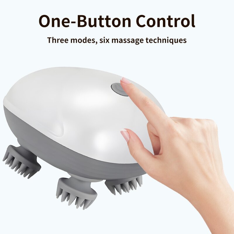 Electric Head Massager - Hair Body Kneading Relax Scalp Massage Tool