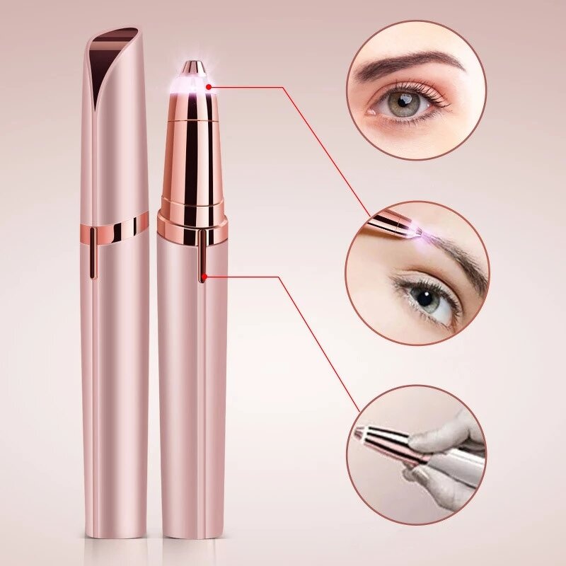 Electric Eyebrow Trimmer - Women Security Painless Facial Hair Remover
