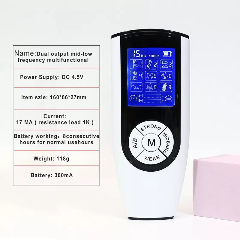 TENS EMS Unit - Dual Channel Electronic Pulse Muscle Pain Relief Tool