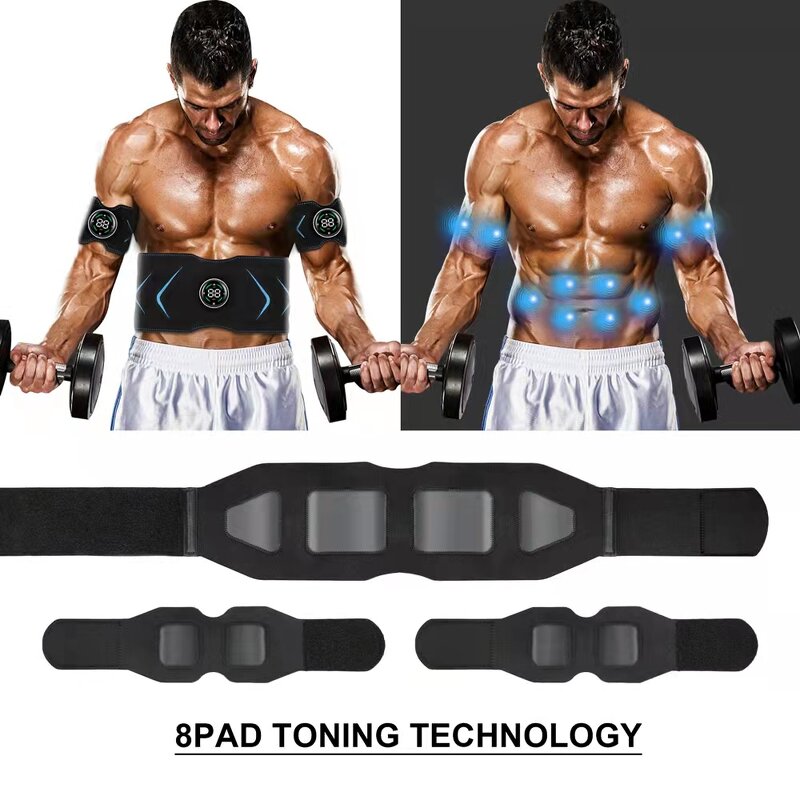 EMS Slimming Belt - Electric Abdominal Muscle Trainer Fat Burning Tool