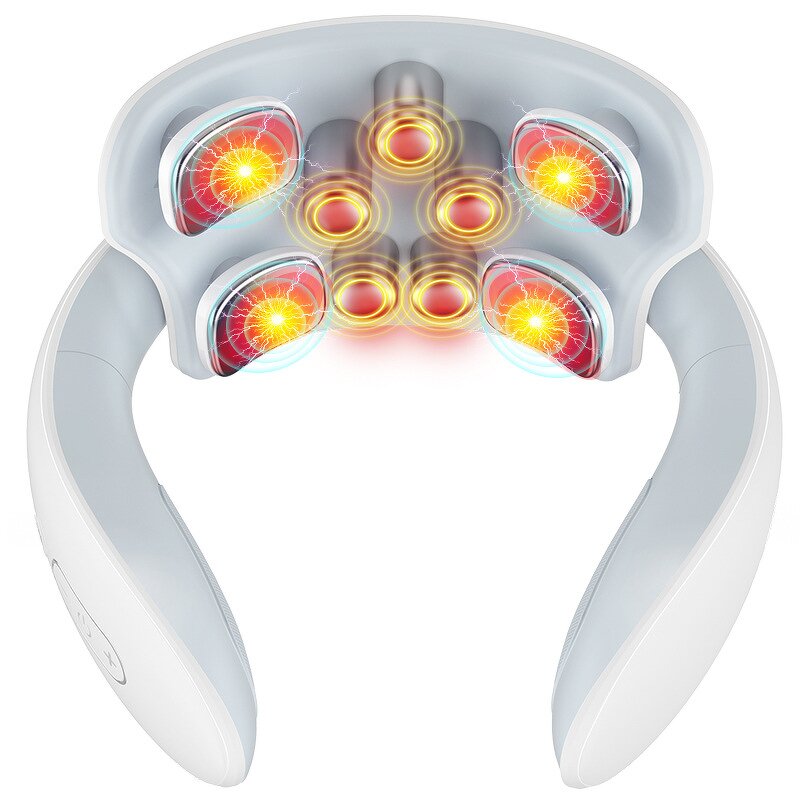 Cervical Neck Massager - 9 Modes 15 Intensity Heating Pulse Pain Relief