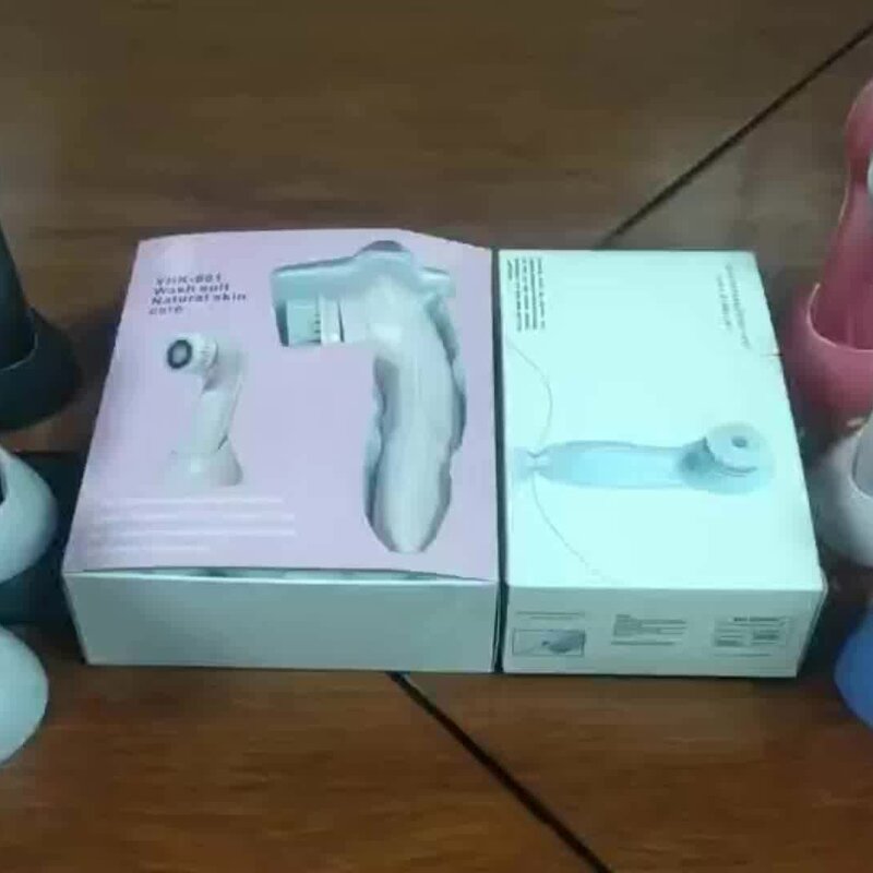 Facial Cleansing Brush - 6 in 1 Silicone Blackhead Remover Exfoliator