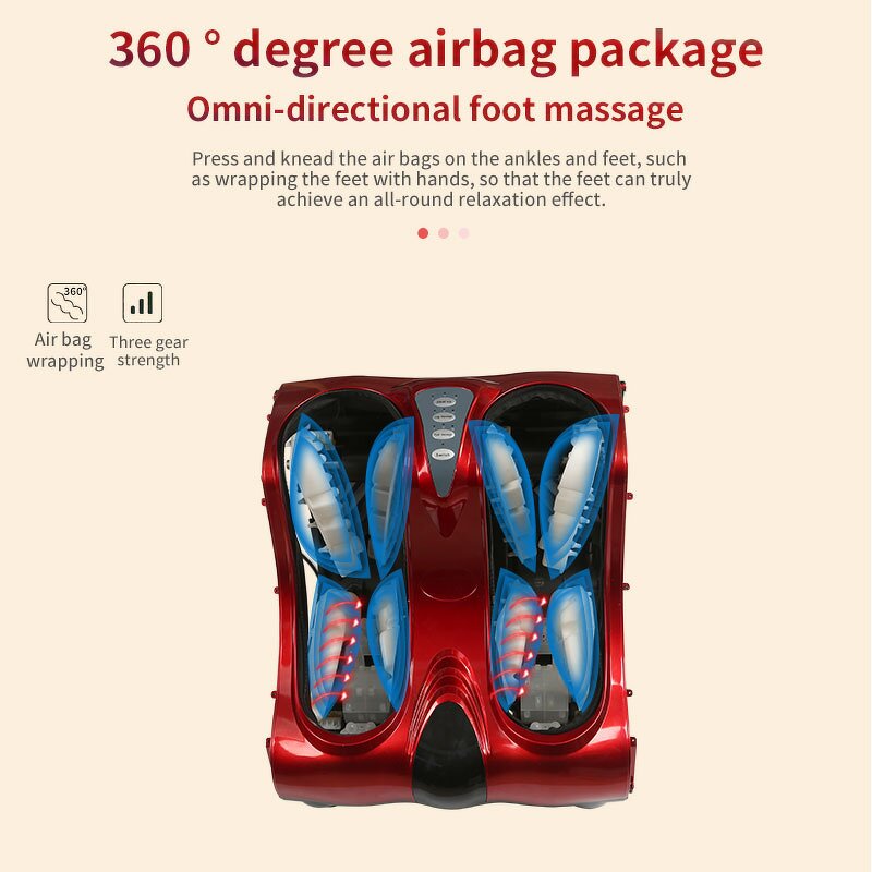 Foot Massager Shoe - 3 Heating 3 Kneading Acupressure Muscle Relax Tool