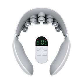 Cervical Neck Massager - New Rechargeable Remote Control Heating Pain Relief