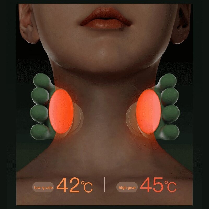 Neck Shoulder Massager - Portable Brushless Motor Heated Vibration Kneading