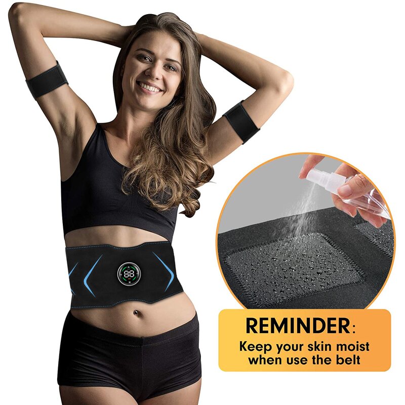 EMS Slimming Belt - Electric Abdominal Muscle Trainer Fat Burning Tool