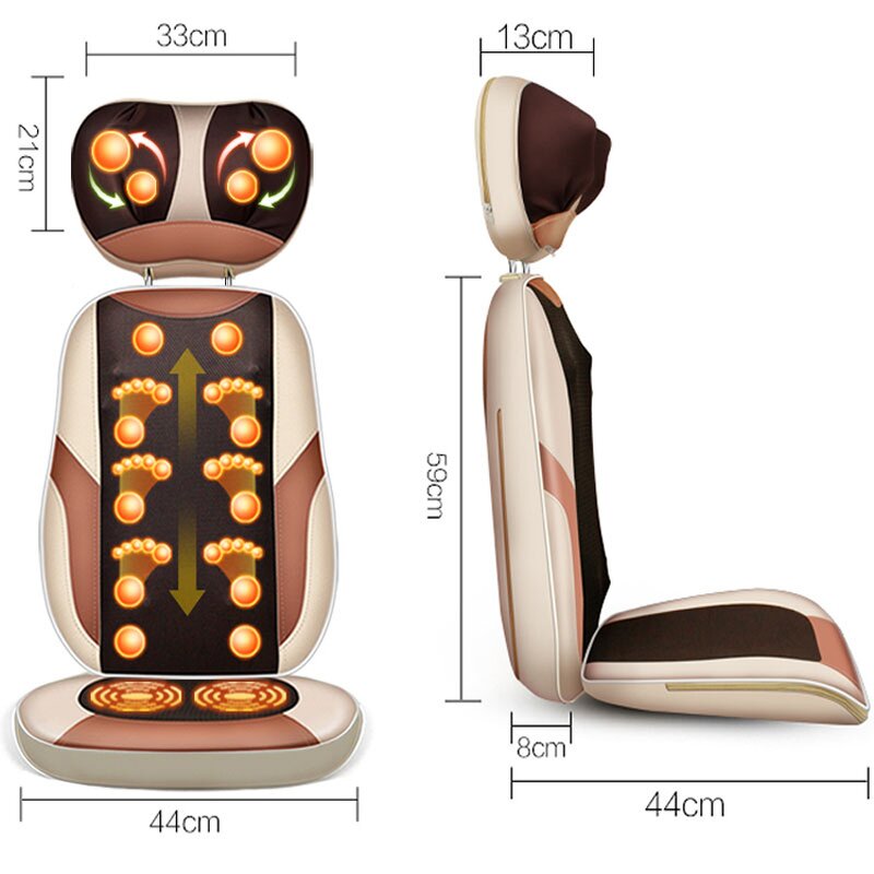 Full Body Massage Cushion - Electric Vibrating Neck Back Waist Leg Tool