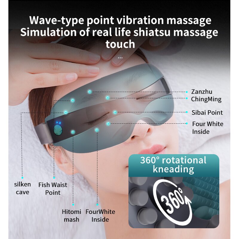 Eye Massager - Electric Heat Compression High Frequency Vibration Tool