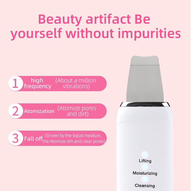 Sonic Facial Spatula - Blackhead Remover Multifuncional Skin Scrubber