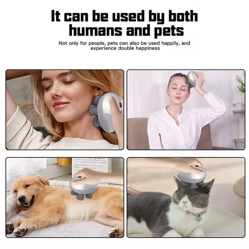 Scalp Massage Tool - Electric Therapy Muscle Tension Tiredness Relief