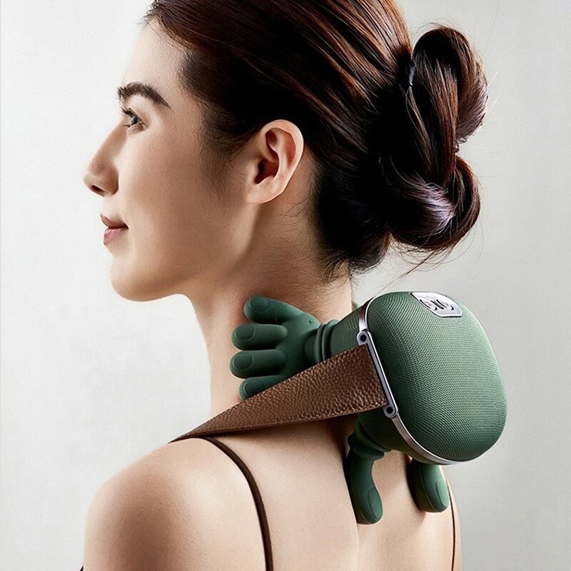 Neck Shoulder Massager - Portable Brushless Motor Heated Vibration Kneading