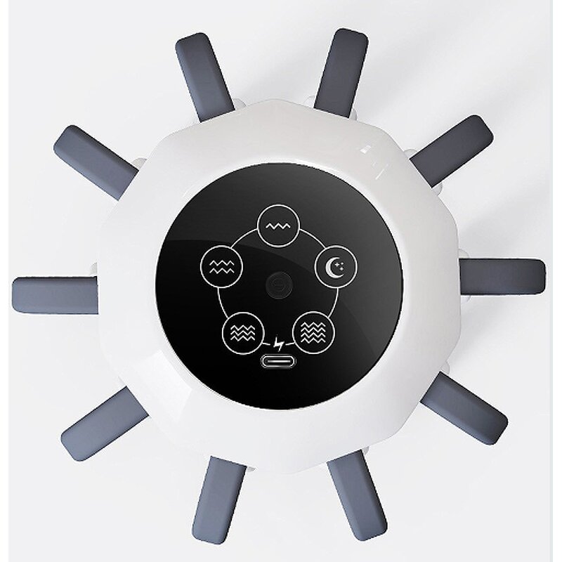 Scalp Head Massager - Ten Tactile Tentacles Rechargeable Fatigue Relief