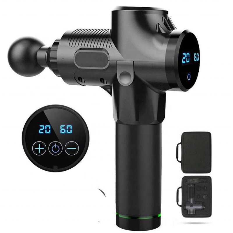 Massage Gun - Cordless 12.8V 20/30 Speeds Black Handbag Battery Tool