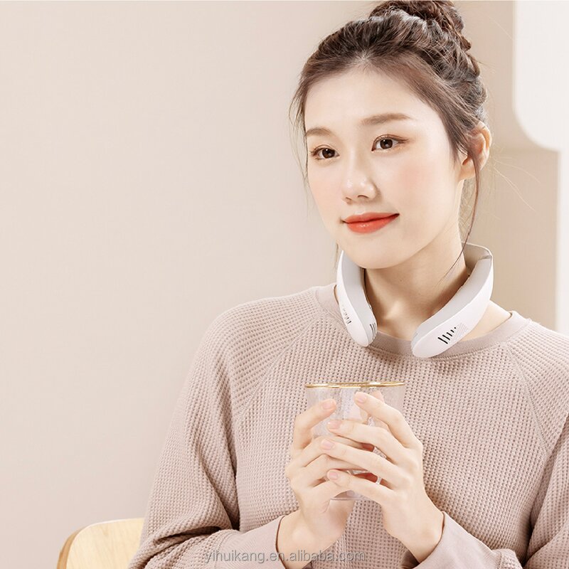 Wireless Neck Massager - Smart TENS Pulse Heat Cervical Vertebra Relax Tool