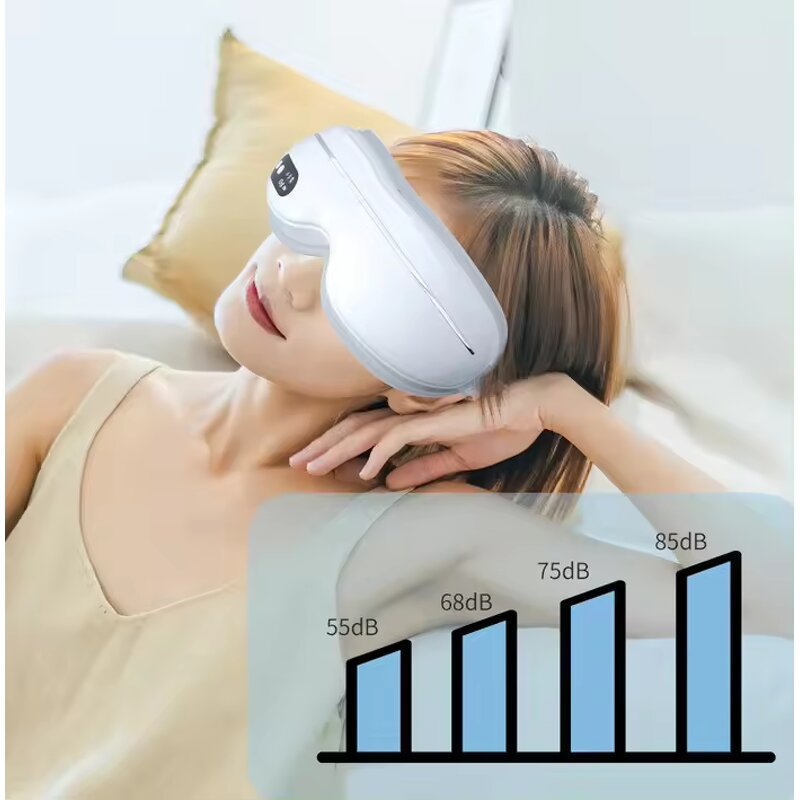 Eye Massager - Foldable Vibration Bluetooth Heat Compress Wireless Tool