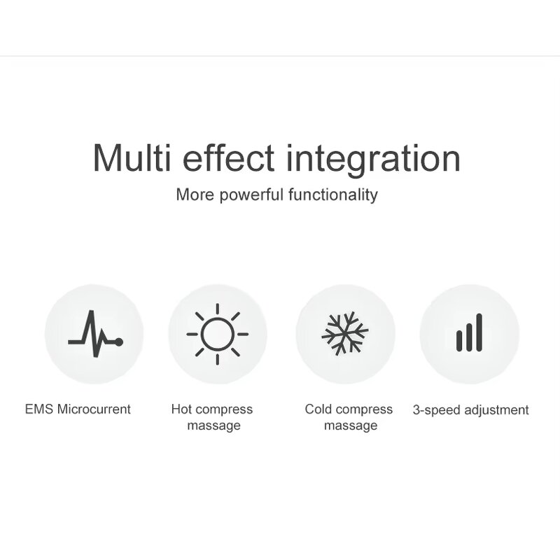 EMS Eye Massager - Red Blue Light Vibration Anti-aging Cold Hot Tool