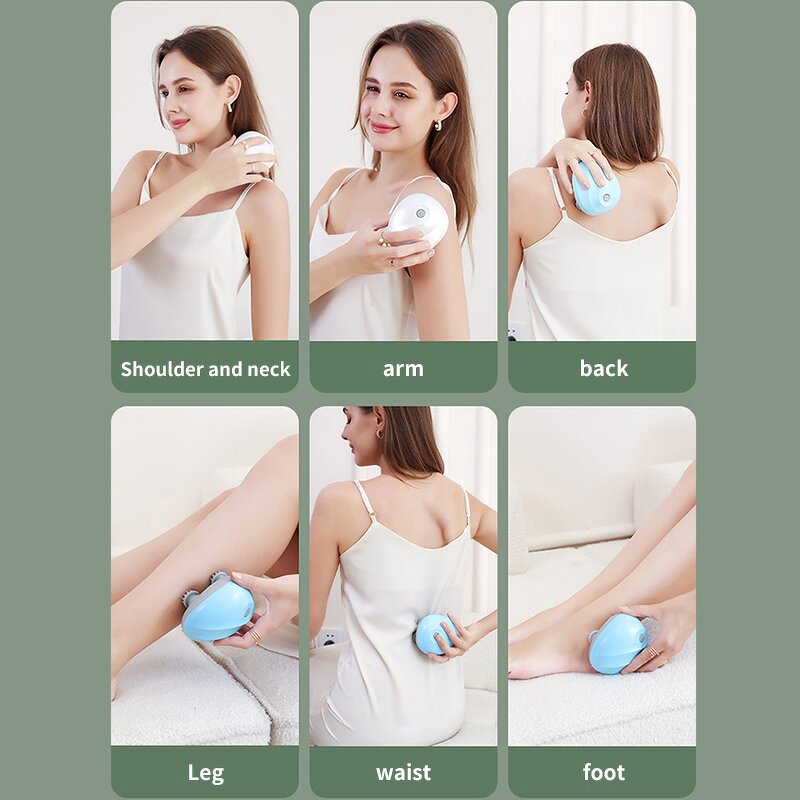 Neck Shoulder Massager - 2025 IPX7 Waterproof Shiatsu Scalp Head Vibrator