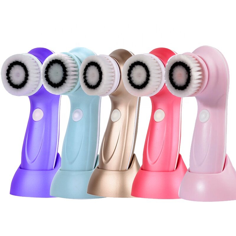 Facial Cleansing Brush - 3 in 1 Electric Rotating Sonic USB Rechargeable