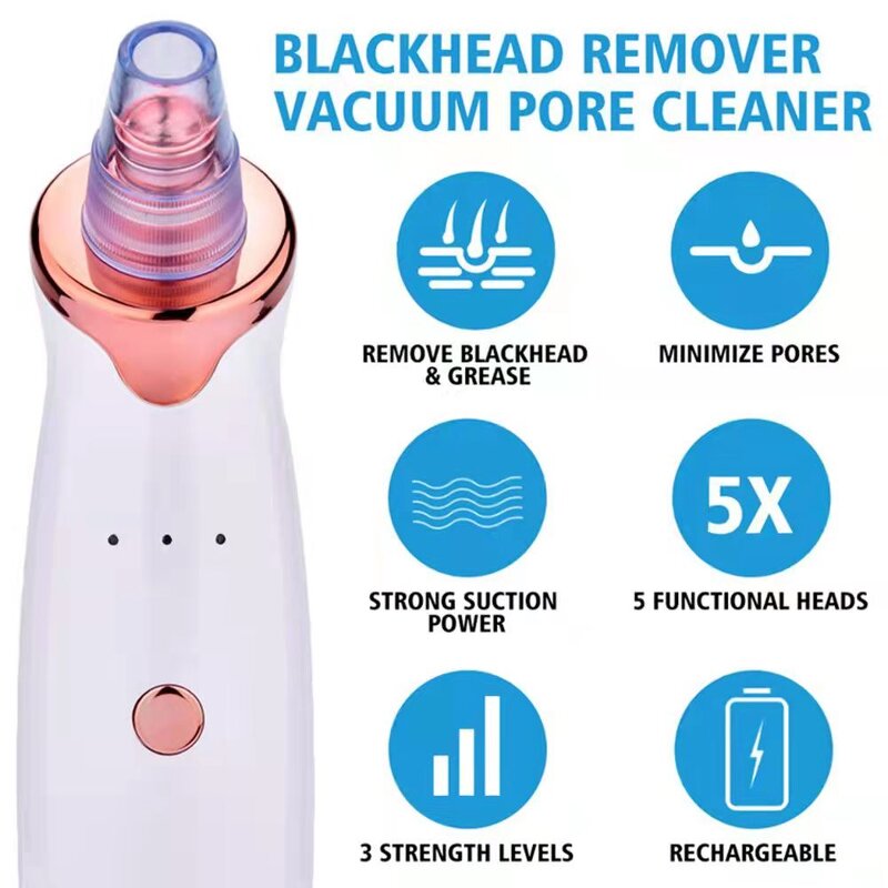 Electric Pore Cleaner - Facial Blackhead T Zone Acne Vacuum Suction