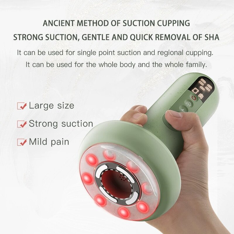Jade Cupping Therapy - Multifunctional Electric Heating Cupping Cups