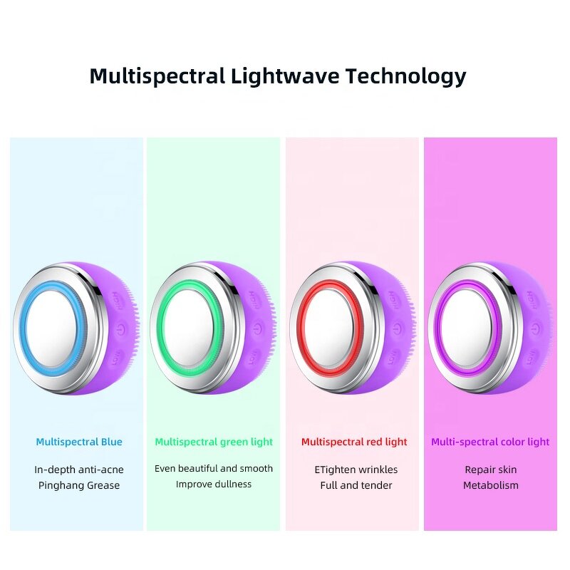 Silicone Facial Brush - Free Sample Waterproof Rechargeable Face Scrubber